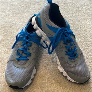 Reebok Gray and Blue Athletic Performance Shoes